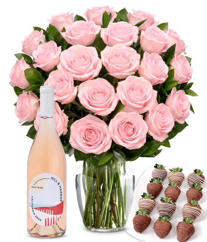 Exclusive Pink Rose Arrangement - 24 Stems at From You Flowers