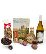 Sweet & Savory Gourmet Gift Box with California White Wine