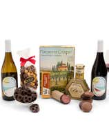 Sweet & Savory Gourmet Gift Box with California Red & White Wine