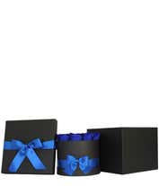 Alternative image 2 for Luxury Dozen Preserved Sapphire Blue Roses