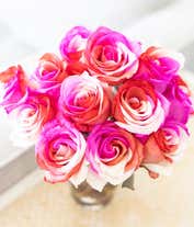 Alternative image 1 for One Dozen Wild Pink Roses