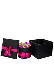 Alternative image 2 for Luxury Dozen Preserved Rainbow Roses