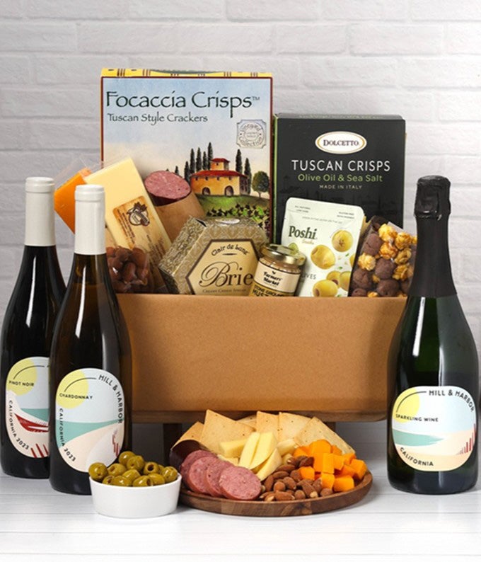 Premium Charcuterie & California Wine Gift Box at From You Flowers