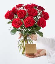 Alternative image 3 for Premium Red Roses with Free Chocolates