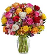 Premium Bright & Sunny Rose Bouquet