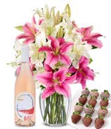 Stunning Pink and White Lilies_Regular