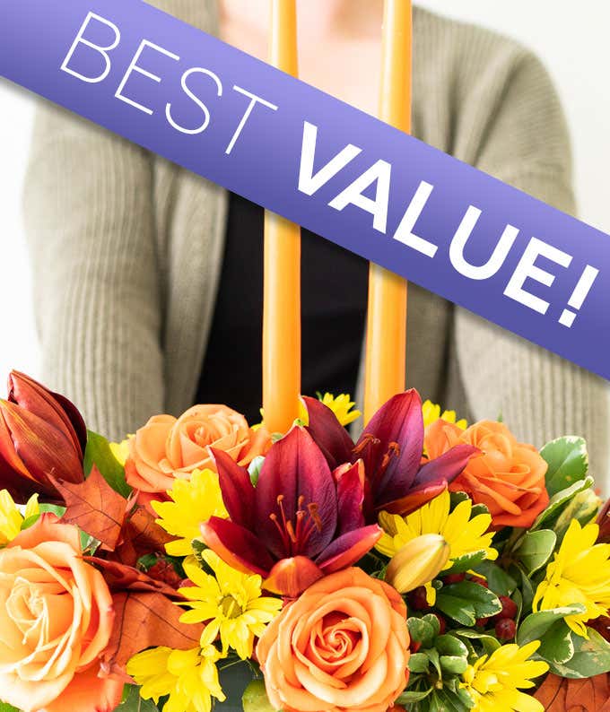 Thanksgiving flower centerpiece