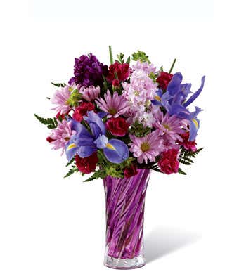 natural purple field bouquet