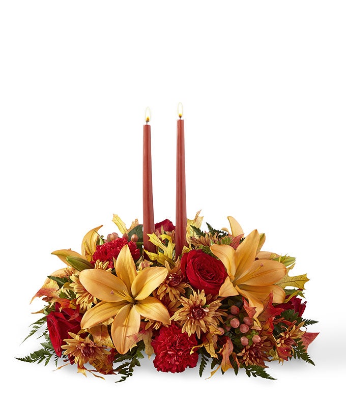 Autumn Blessings Centerpiece at From You Flowers