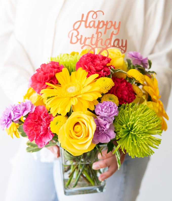 Meiブーケ Birthday Sprinkles Bouquet at From You Flowers