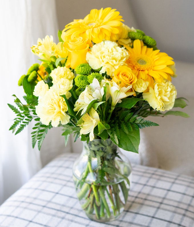 BLOOMING YOUR DAYS 専用ページ Bursting Yellow Bouquet at From You Flowers