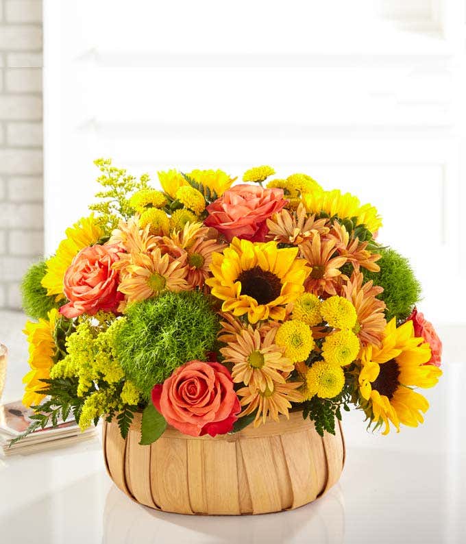 Sweet Sunflower Basket