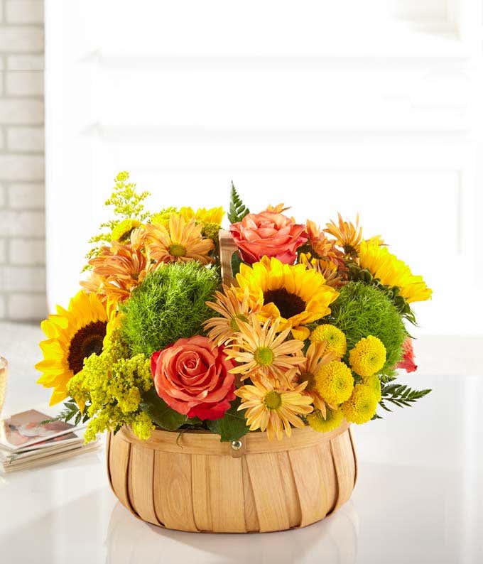Sweet Sunflower Basket