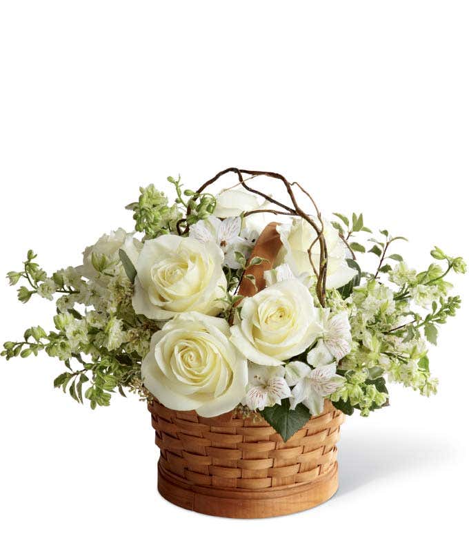 The Peaceful White Basket