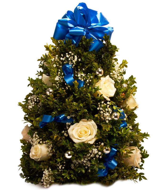 Blue Christmas Mini Tree