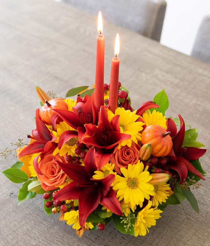 The Thanksgiving Gratitude Centerpiece at From You Flowers