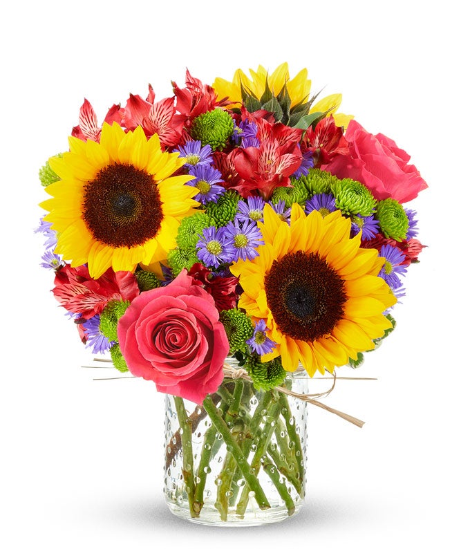 Early Sunrise Mason Jar at From You Flowers