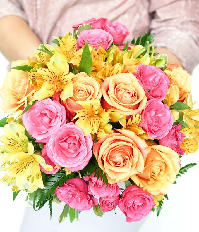 モーブダリアのブーケ Birthday Tropical Flower Arrangement at From You Flowers