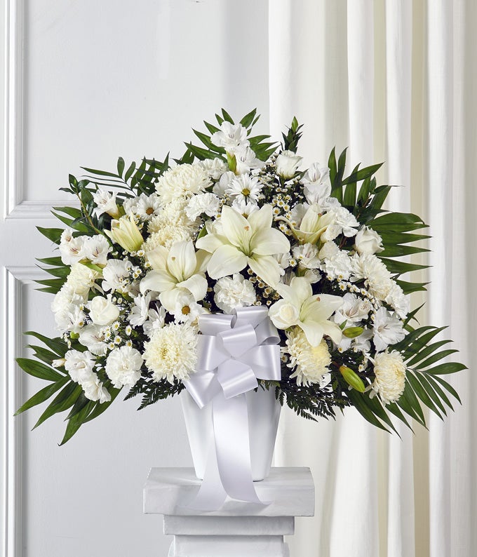 White Sympathy Standing Basket