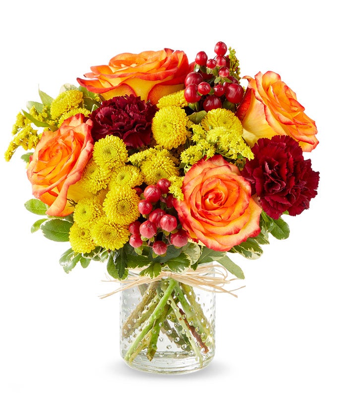 Dazzling Harvest Mason Jar - Bouquet.com