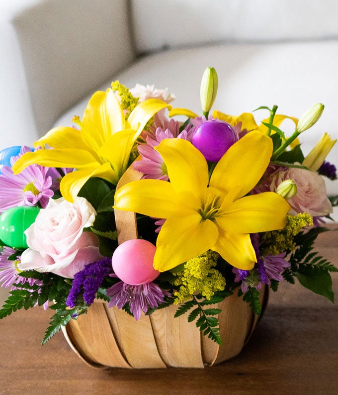 Easter Egg Floral Basket at From You Flowers