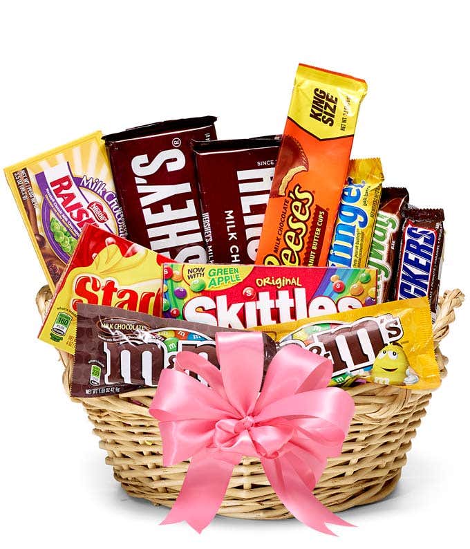 The Sweetest Candy Gift Basket at From You Flowers