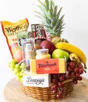 Alternative image 4 for Fruit, cheese and meat delivered by local florist
