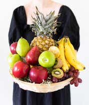 Alternative image 3 for A variety of fruit for delivery in a basket 