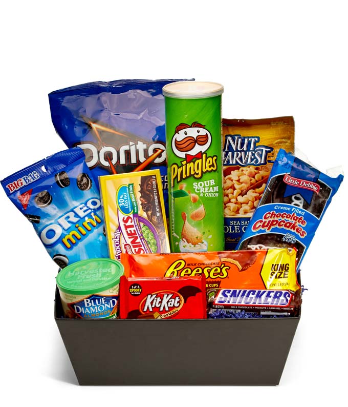 Snack Basket, Snack Gift Basket, Large Snack Basket, Care Package 