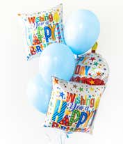 Alternative image 3 for Florist delivered happy birthday balloon delivery