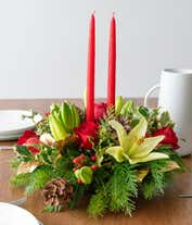 Alternative image 4 for Seasonal Floral Holiday Centerpiece
