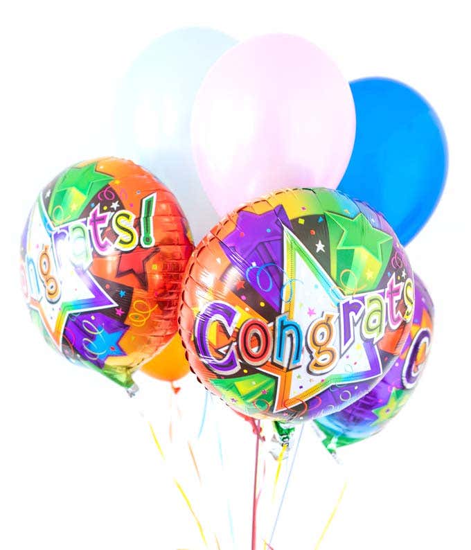 Congrats balloons