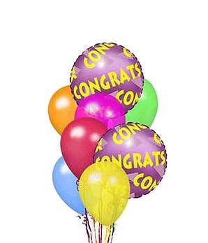 Congratulations balloon arrangement 