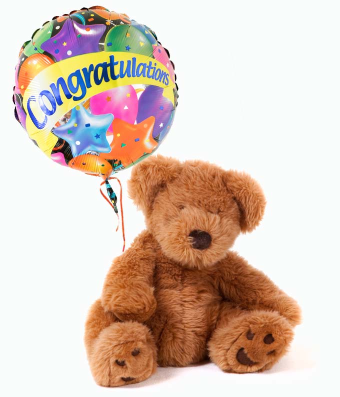 Congratulations Bear & Balloon 
