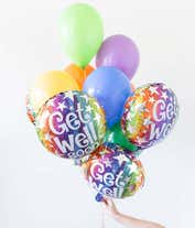 Get Well Sunshine – Balloon Bouquet & Plush