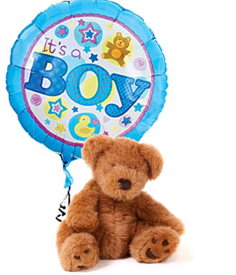 It's a Boy Bear and Balloon