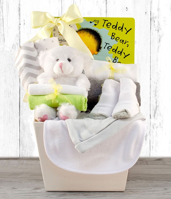 Bringing Home Baby Gift Basket - Yellow at From You Flowers