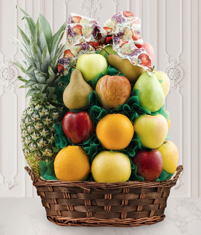 Fruitful Abundance Gift Bsket at From You Flowers