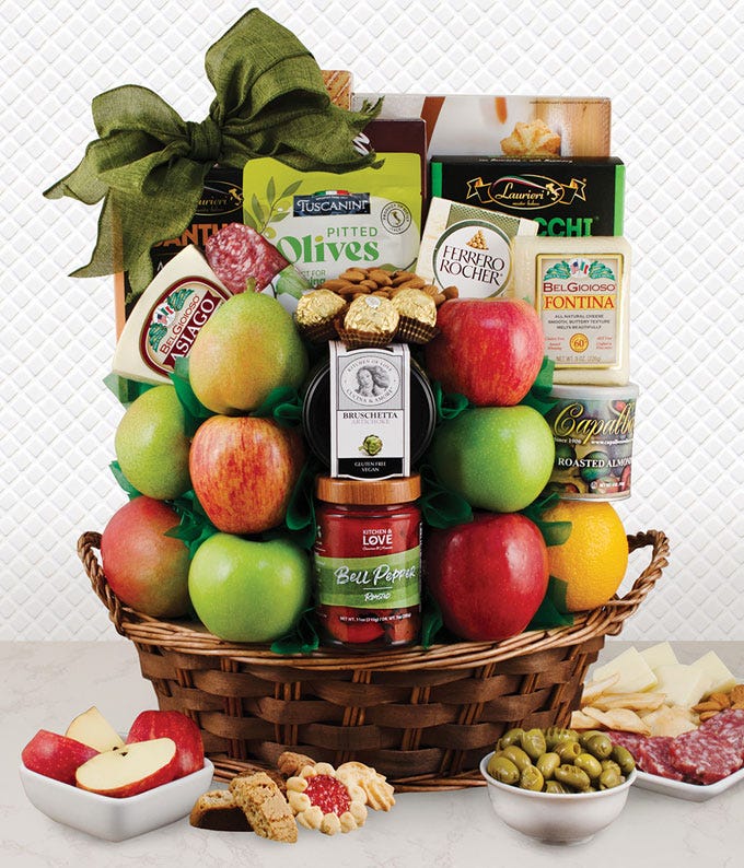 Italian Delicacies Fruit & Gourmet Gift Basket at From You Flowers