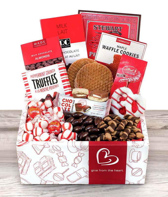 Red & White Holiday Snack Box