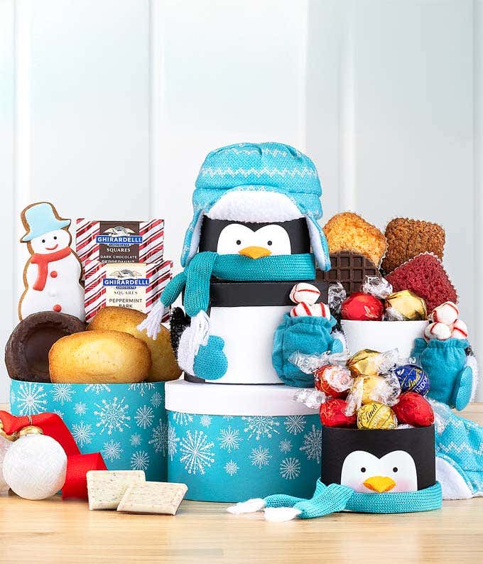 Holiday Snowman Gift Tower