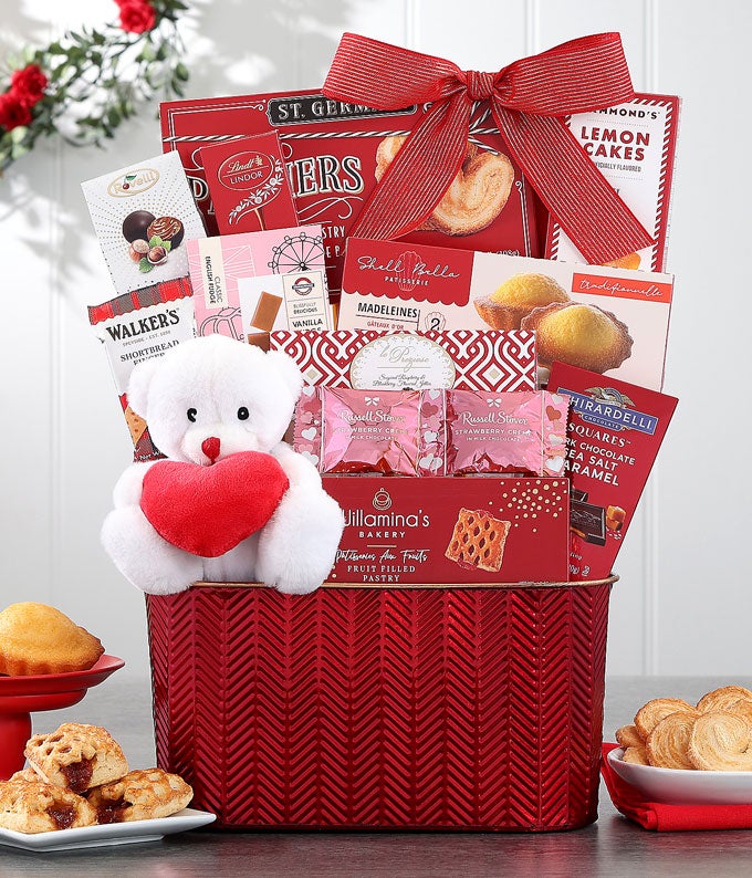 A Bear-y Happy Valentine's Day Gift Basket