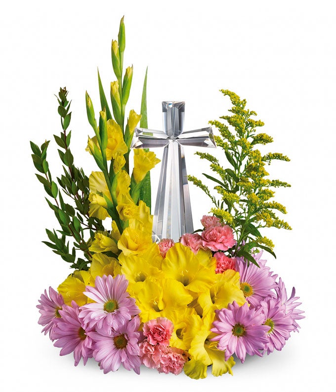 Crystal Cross Bouquet