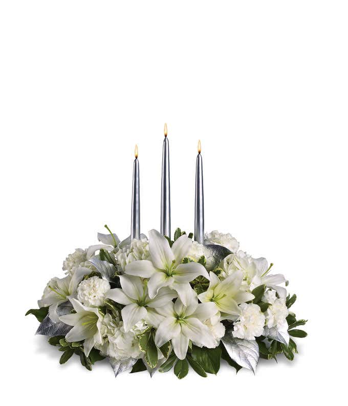 Silver Elegance Centerpiece
