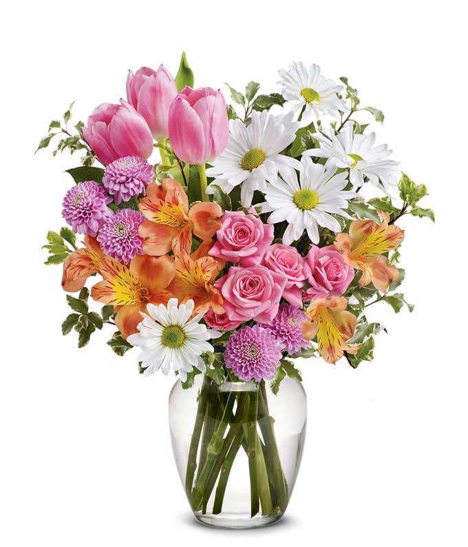 Spring Watering Can Floral Bouquet at From You Flowers