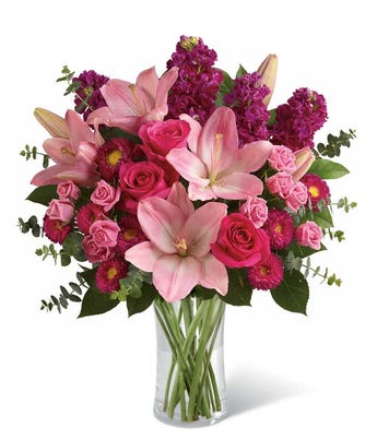 Bedazzled By Roses & Lilies at From You Flowers