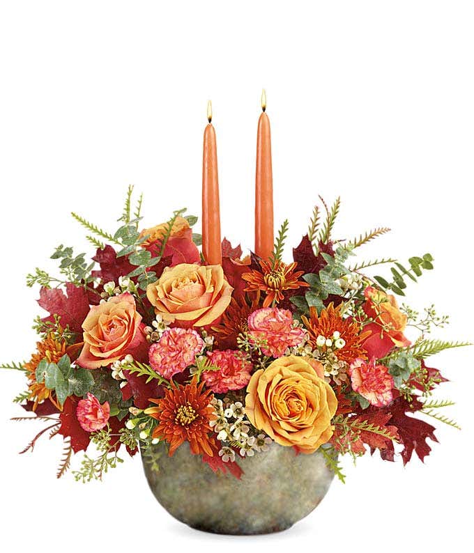 Luxury Fall candle centerpiece 