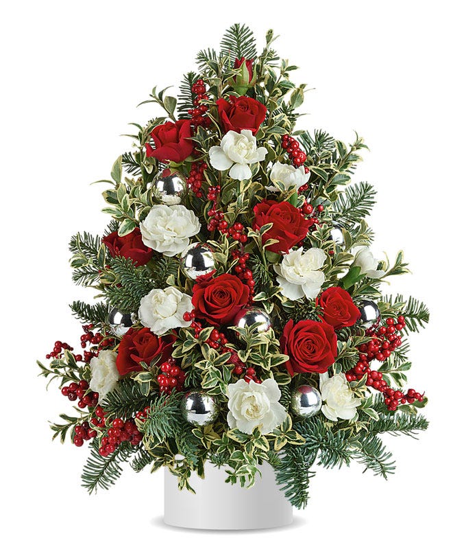 Snowcapped Christmas Tree at From You Flowers