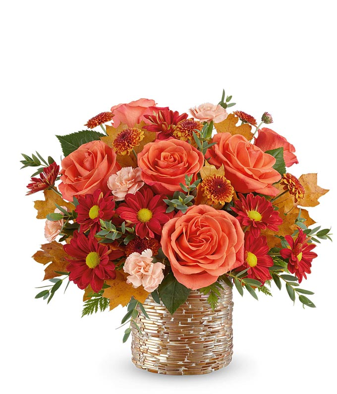 Gilded Autumn Roses
