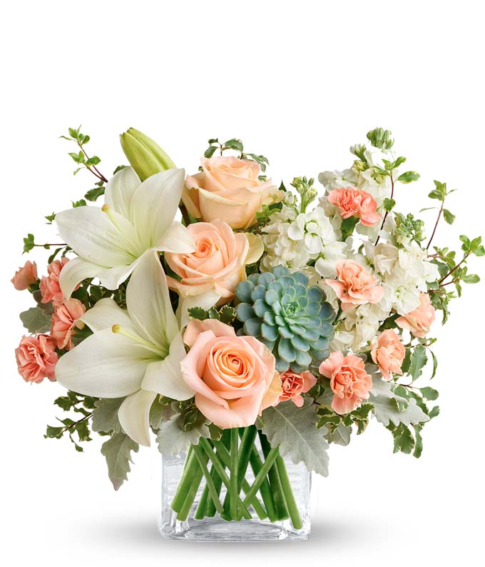 Peach Fancy Flower Bouquet